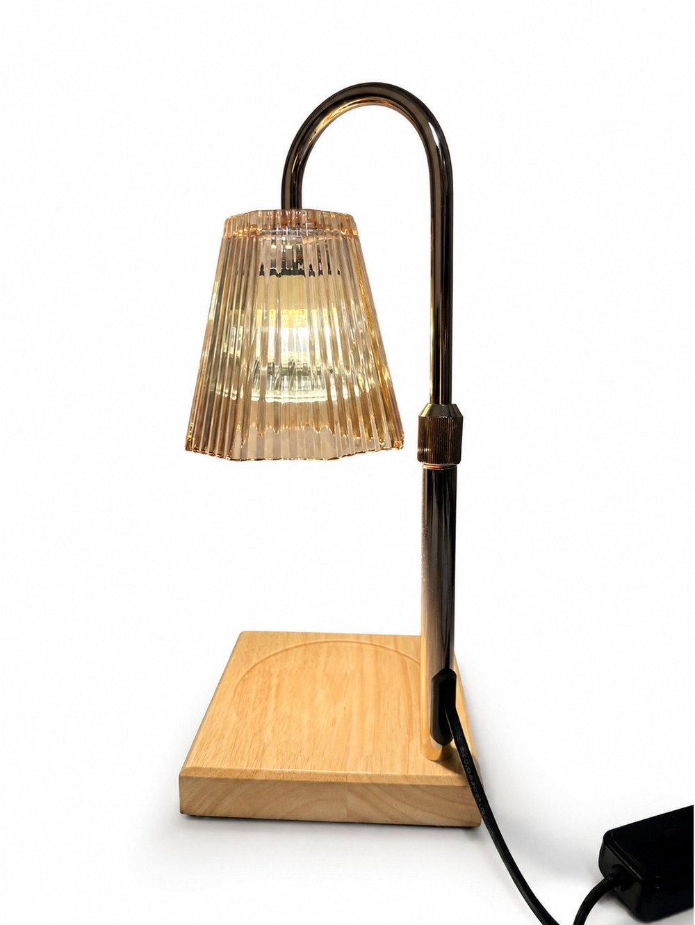 Candle Warmer Lamp Wood Base Dimmable Timer 2H 4H 8H 10H Open Box Tested
